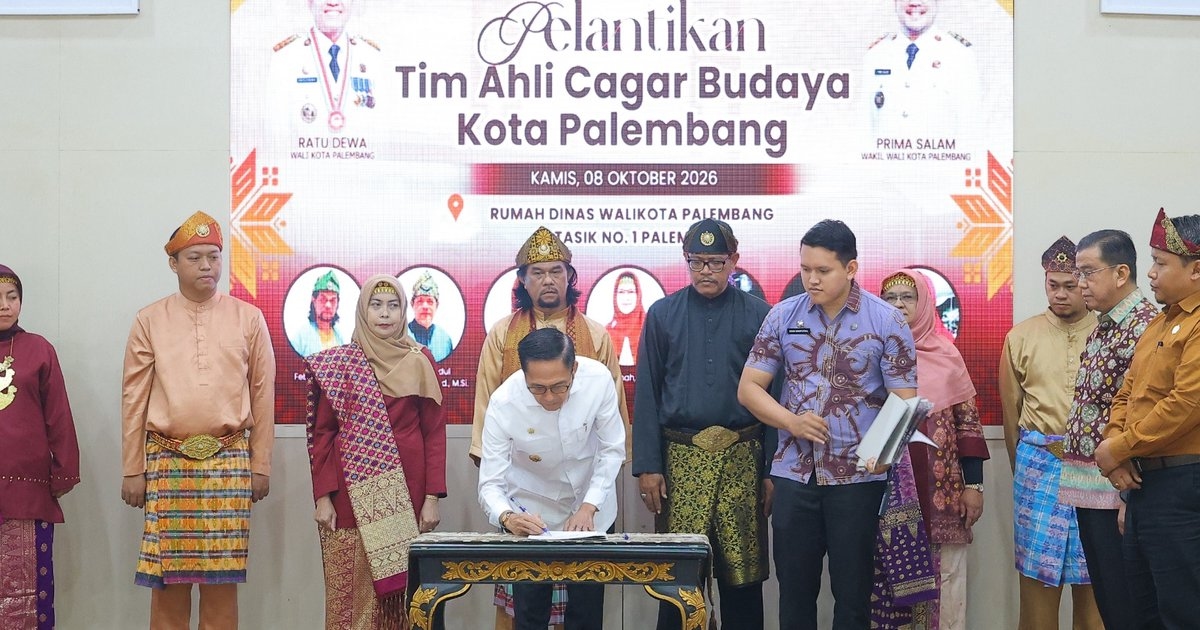 Ratu Dewa Lantik 7 Anggota TACB Palembang, Identitas Kota Tua Jadi Perhatian