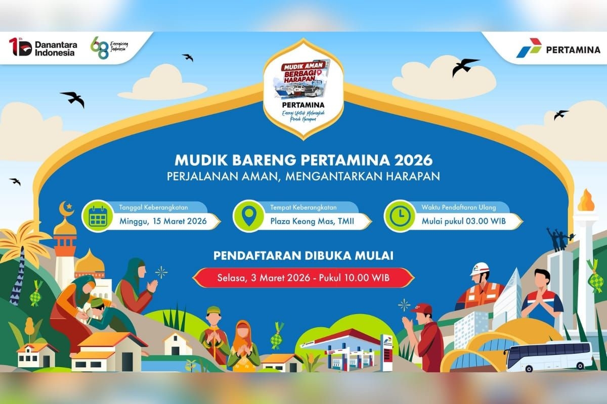 Pendaftaran Mudik Gratis Pertamina 2026 Resmi Dibuka, Tersedia 17 Kota Tujuan di Pulau Jawa