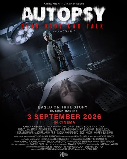 Sinopsis Film Autopsy Dead Body Can Talk, Kisah Nyata Dokter Forensik Indonesia Dr. Sumy Hastry
