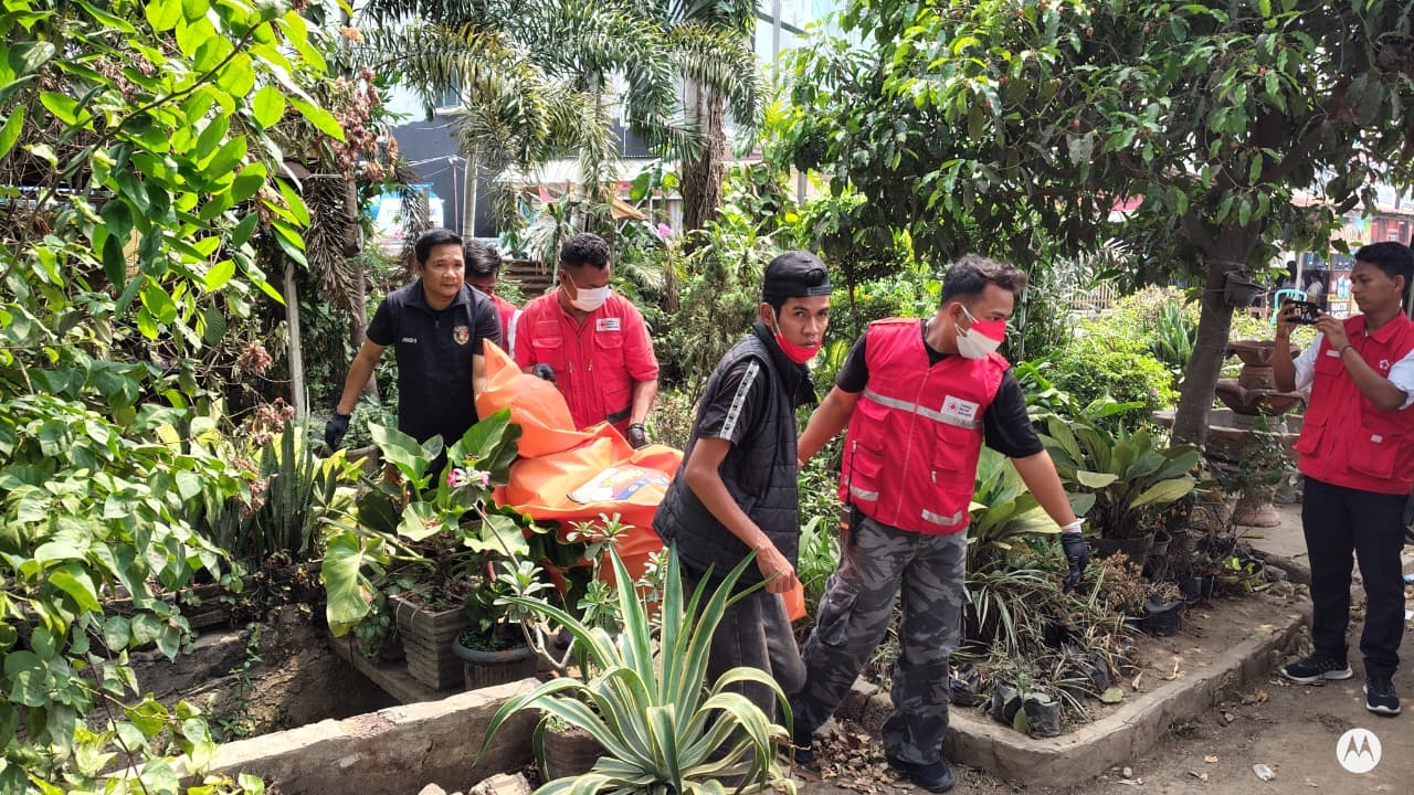 Mr X Ditemukan Tak Bernyawa di Pondok Penjual Bunga Palembang
