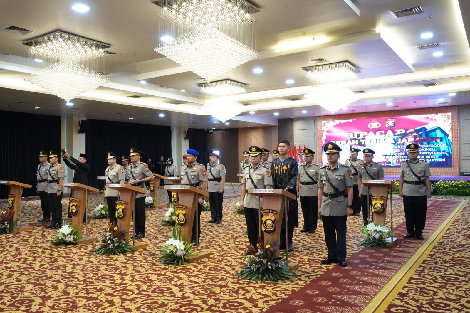 Kapolda Sumsel Pimpin Sertijab Wakapolda hingga Kapolrestabes Palembang