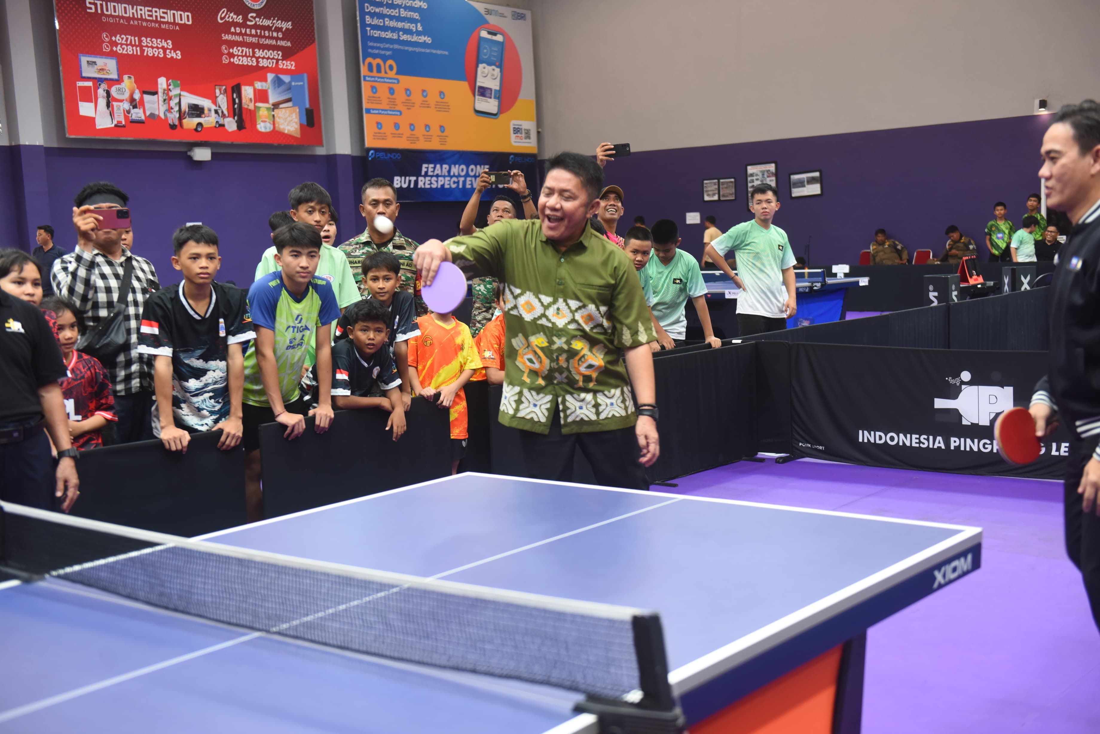 Gubernur Sumsel Buka Kejuaraan Indonesia Pingpong League Youth Zona 1 Sumatera 2025 di Palembang