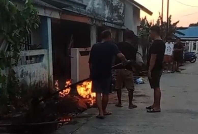 Kebocoran Gas di Depan Rumah Warga Palembang Nyaris Picu Kebakaran Besar