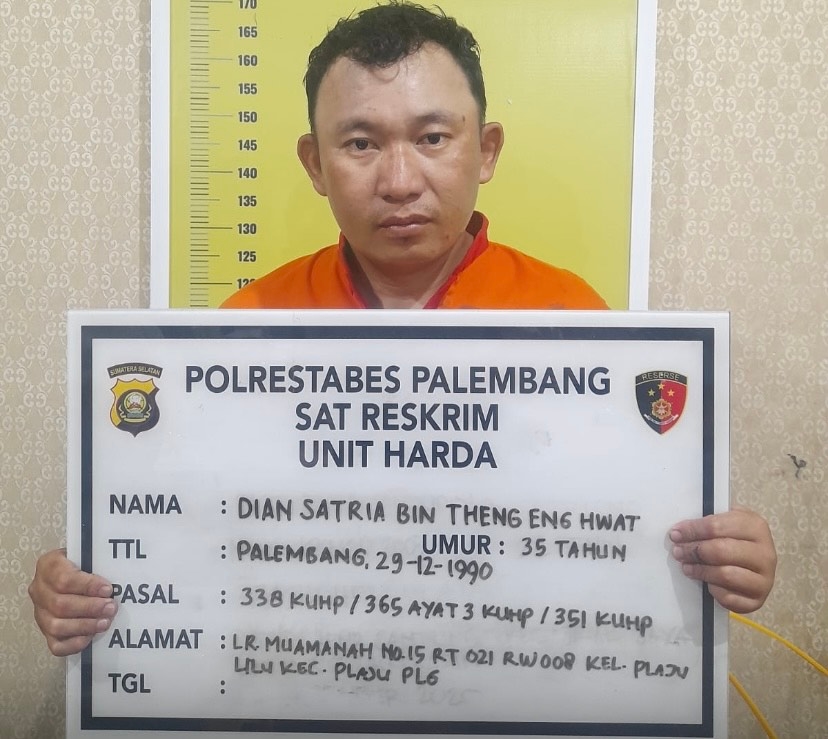 Motif Pelaku Pembunuhan Bos Kemplang di Palembang Karena Dendam Diusir dan Hidupi Pacar Berstatus Janda