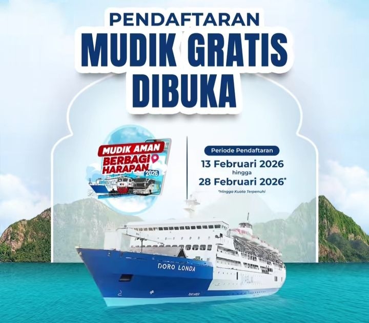 Pendaftaran Mudik Gratis Pelni 2026 Dibuka, Berikut Syarat, Rute, dan Jadwal Keberangkatannya