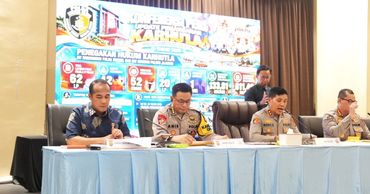 Polda Sumsel Tangani 20 Perkara Karhutla Korporasi, 811 Hektare Lahan Konsesi Disegel