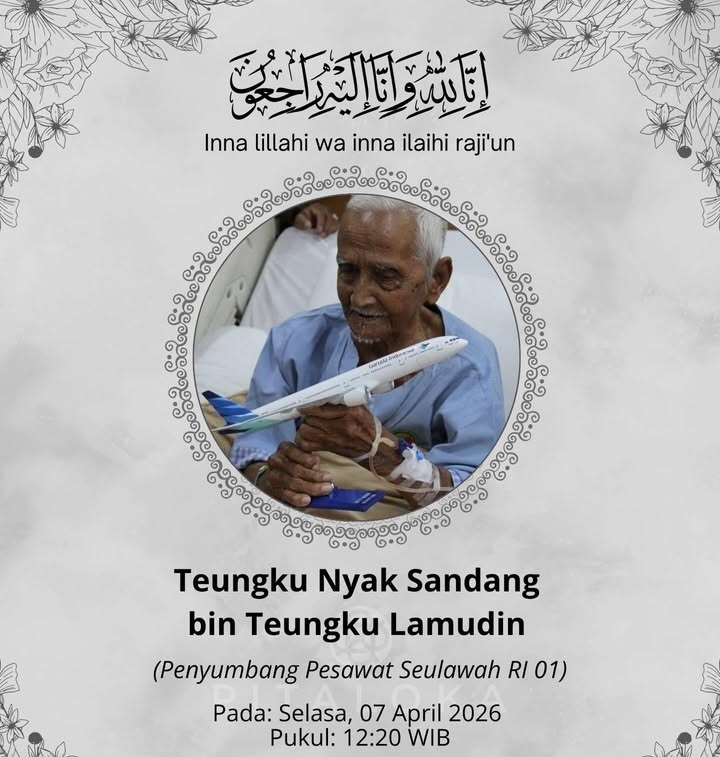 Mengenang Jejak Pengorbanan Teuku Nyak Sandang, Sosok Penyumbang Pembelian Pesawat Pertama RI