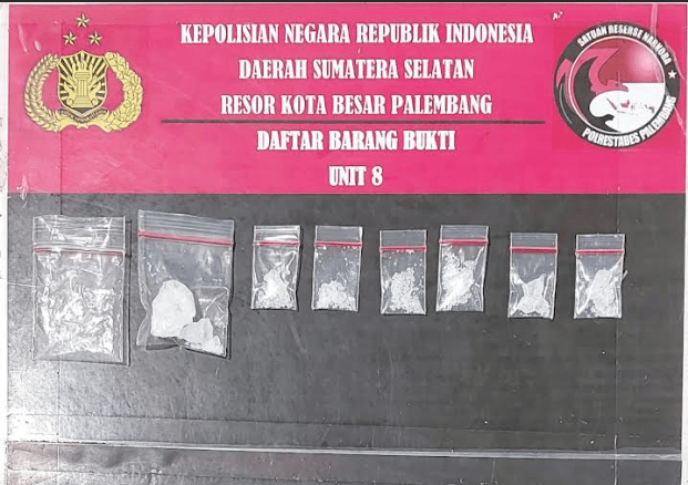 Dua Pengedar Sabu Dibekuk di Demang Lebar Daun, Polisi Sita 5,16 Gram dari Kamar Kos