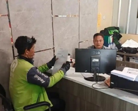 Ambil Pesanan GoFood Tengah Malam, Motor Driver Ojol di Palembang Raib Digondol Maling