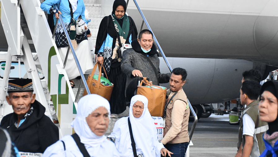 Total 6.186 Jemaah Haji Debarkasi Palembang Telah Kembali ke Tanah Air
