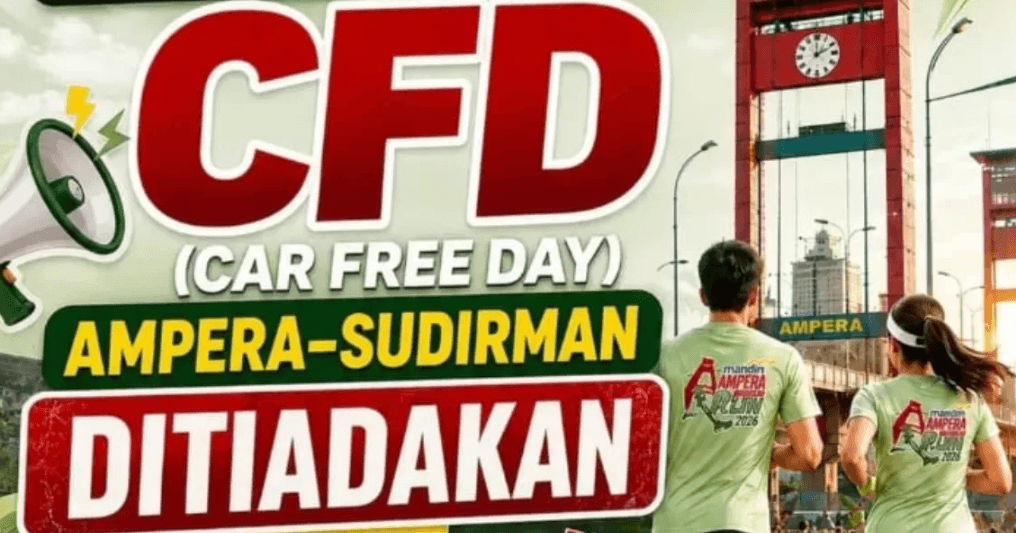 Masyarakat Palembang Harus Tahu, CFD Ampera Libur Sementara pada 28 Juni 2026