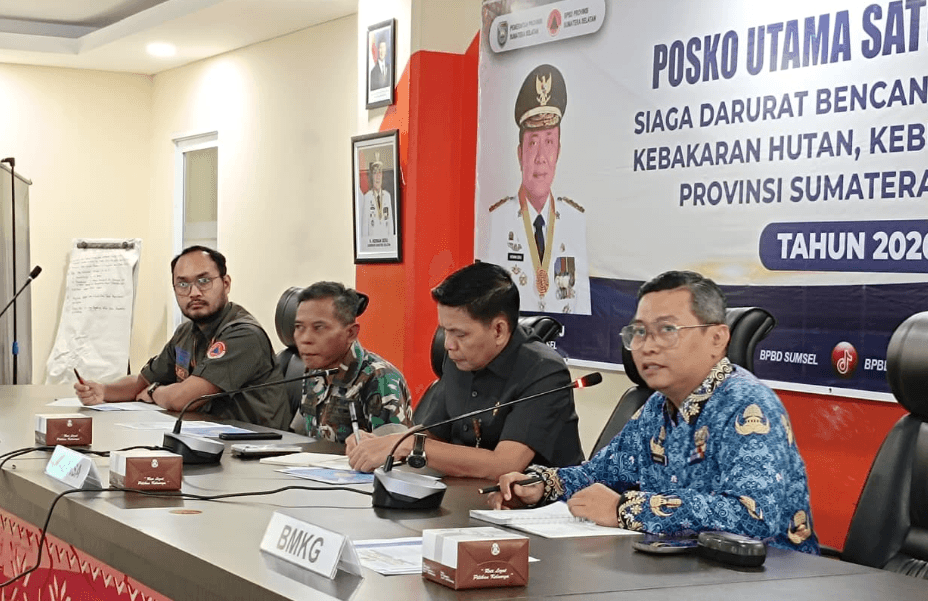 BPBD Sumsel Evaluasi Kesiapan Satgas Hadapi Puncak Musim Kemarau