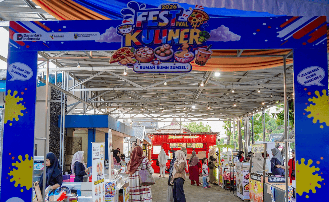 Pusri Gelar Festival Kuliner Rumah BUMN Sumsel 2026, Buka Peluang UMKM Naik Kelas