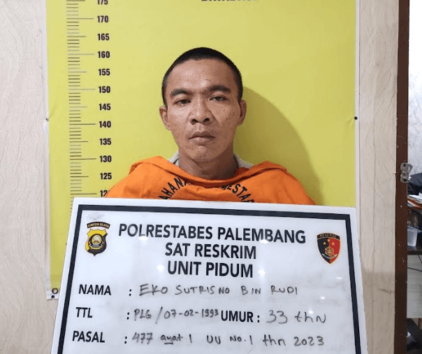 Bobol Rumah Lewat Plafon, Pria di Palembang Dibekuk Polisi