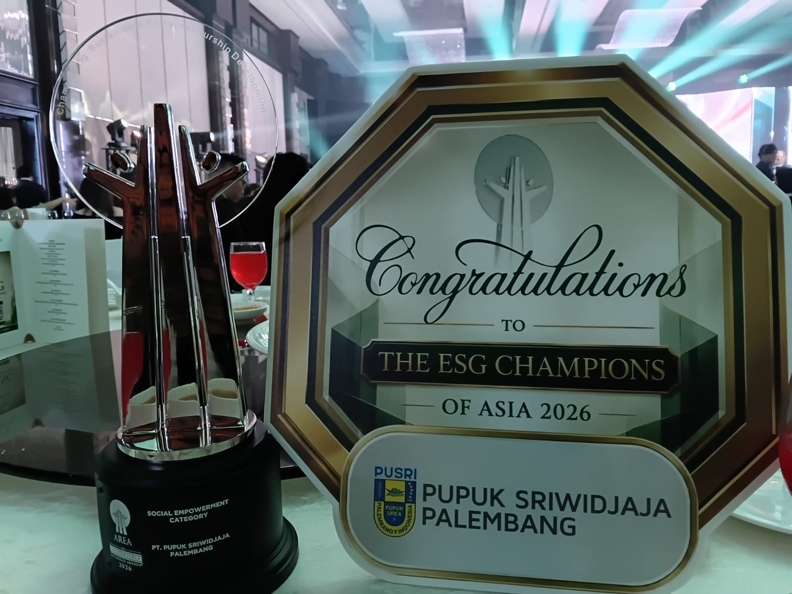 Program TJSL Kopi Tebat Benawa Bawa Pusri Raih AREA Award 2026