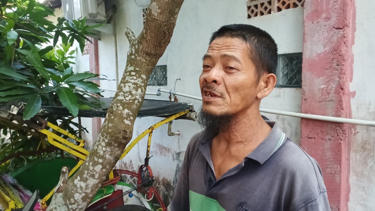 Becak Hilang di Depan Rumah, Warga Seberang Ulu II Palembang Syok Lihat Kendaraannya Dibawa Dua Pria