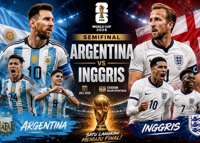 Cara Nonton Live Streaming Piala Dunia 2026 Inggris Vs Argentina, Gratis dan Berbayar