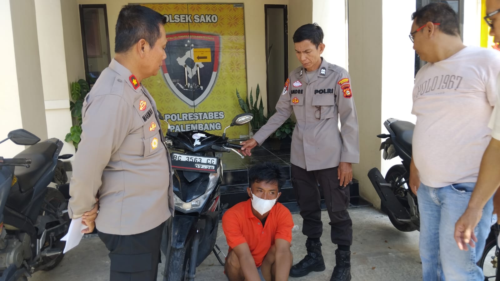 Intai Korban 15 Menit, Pelaku Perampasan Motor di Palembang Berakhir Ditangkap Warga