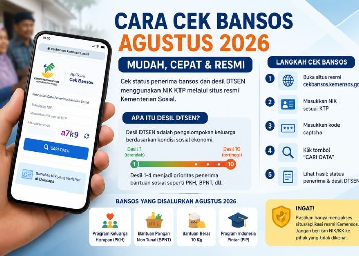 Cara Cek Bansos PKH BPNT Tahap 3 Agustus 2026 Sudah Cair Atau Belum Secara Online