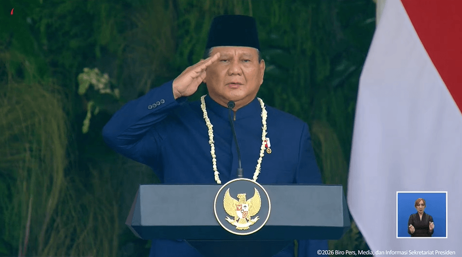 Prabowo Puji Upacara HUT ke-81 RI: "Saya Bangga dengan Kalian"