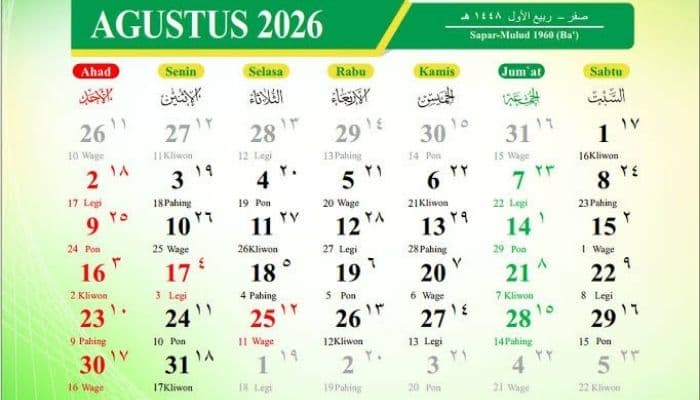 Tanggal 25 Agustus 2026 Libur Apa? Cek SKB 3 Menteri dan Potensi Long Weekend 4 Hari Beruntun