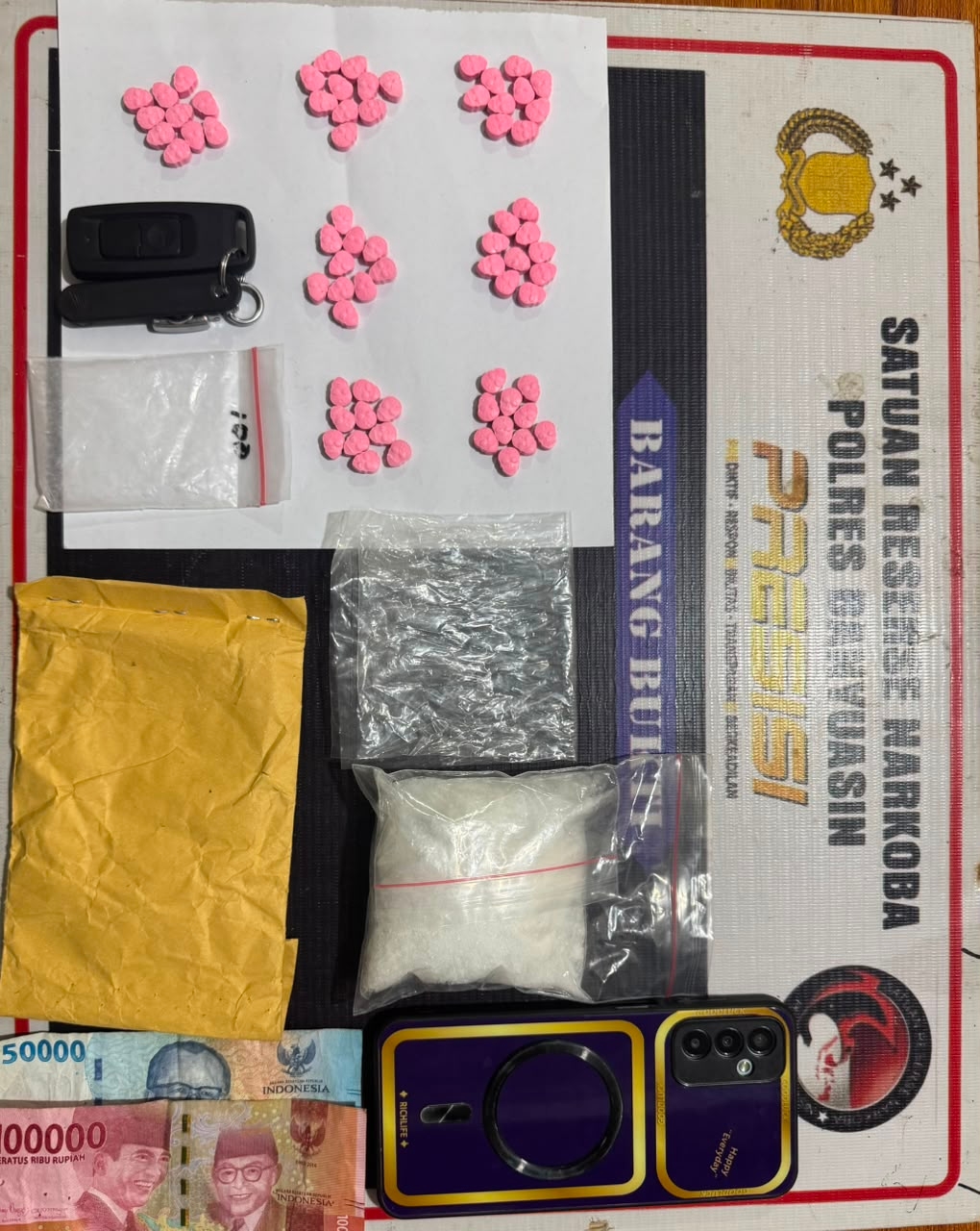 Polisi Gagalkan Dugaan Transaksi Narkoba di Banyuasin, Sabu 101 Gram dan 70 Ekstasi Disita