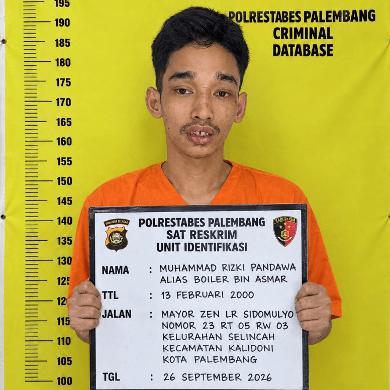 Jambret HP di Depan SD Negeri 247 Palembang, Boller Ditangkap Polisi