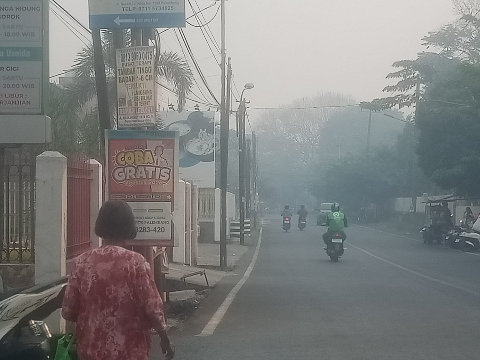AQI Palembang Tembus 470, Kualitas Udara Rabu Pagi Masuk Level Berbahaya