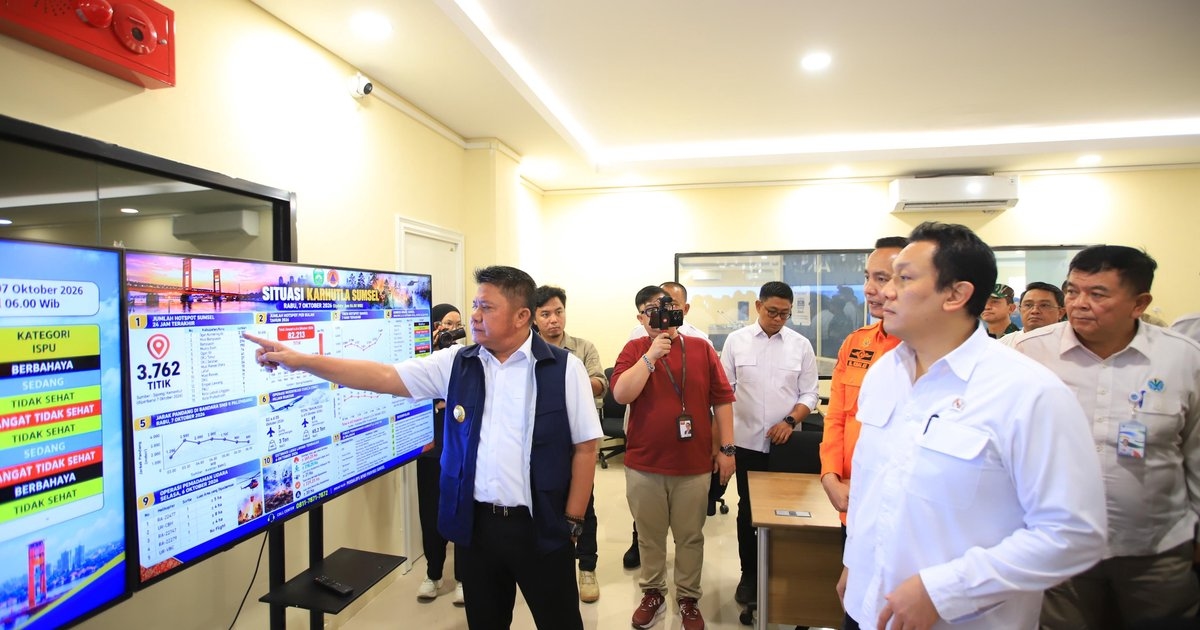 Dampingi Wamen LH Tinjau Penanggulangan Karhutla, Herman Deru Paparkan Strategi Jangka Panjang