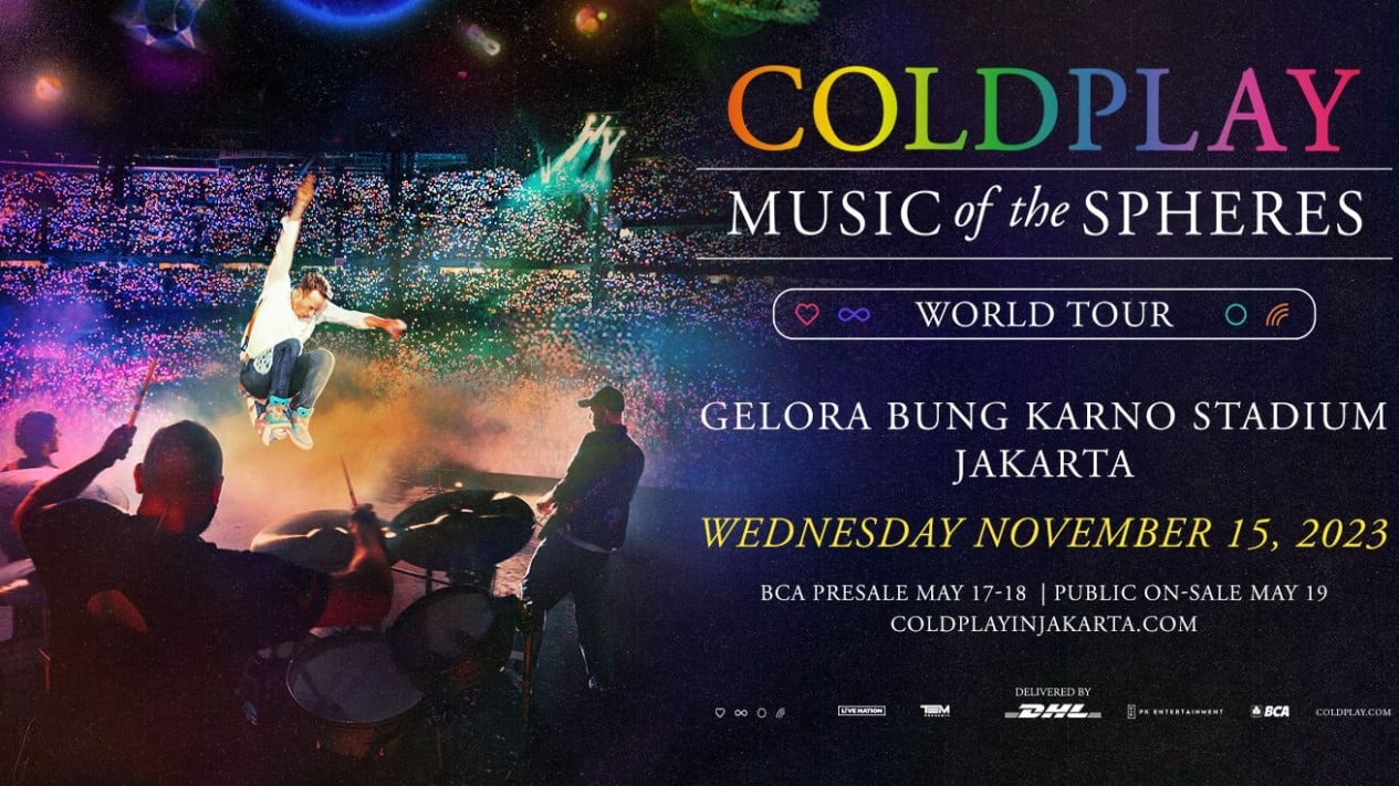 Coldplay Buka Kembali Penjulalan Tiket Konser di Jakarta Seharaga Rp315 Ribu, Buruan Jangan Sampai Ketinggalan