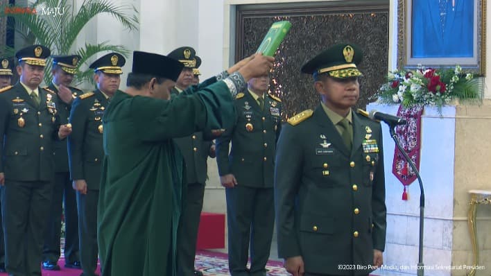 Agus Subiyanto Dilantik Sebagai KSAD
