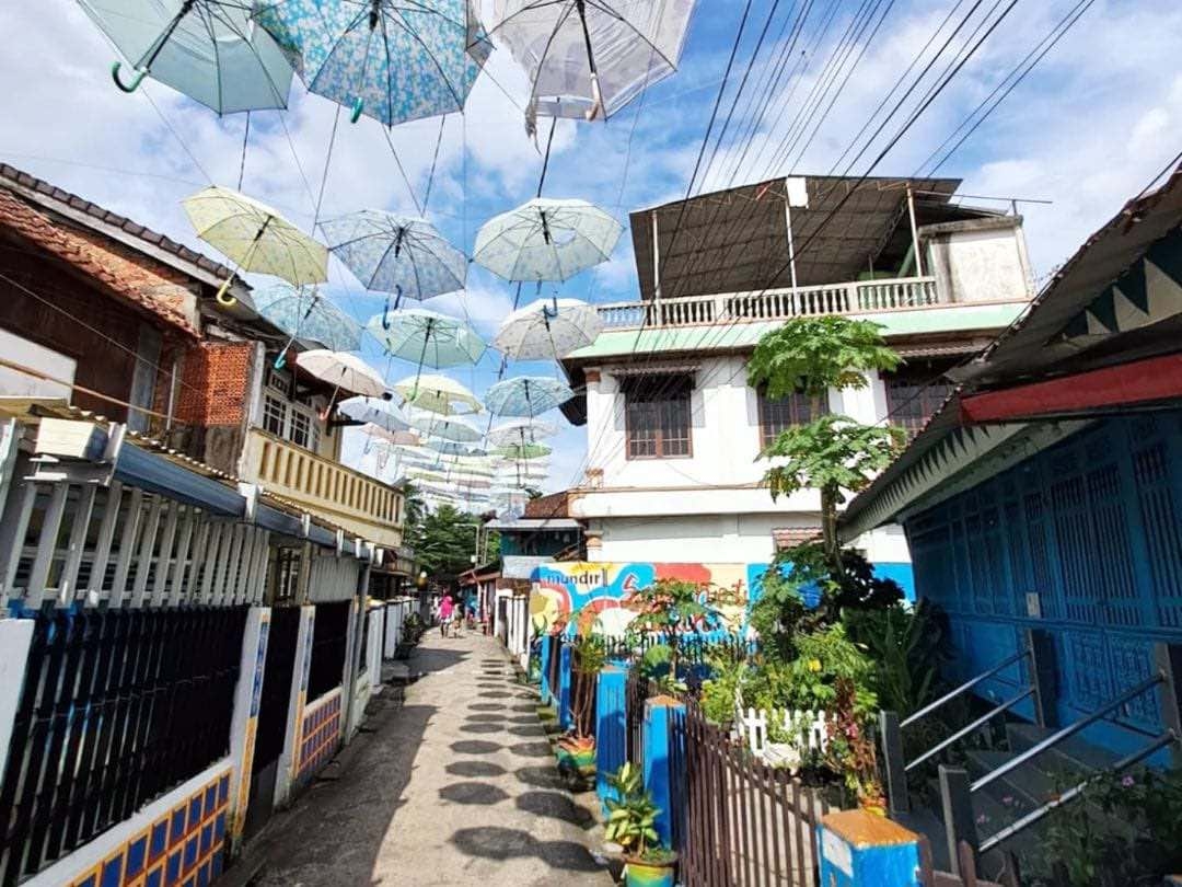 Kampung Kulier Lorong Roda, Kampung Kreatif yang Jual Jajanan "Bingen" Khas Palembang