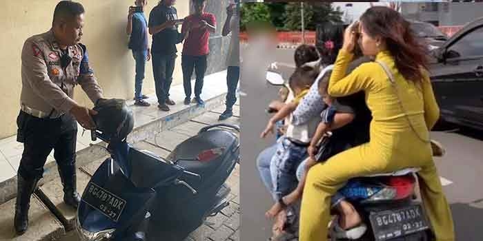 Viral Aksi Ibu-Ibu Bonceng 7 Orang di Jembatan Ampera : Pelaku Sudah Ditilang, Ternyata Begini Penyebabnya!