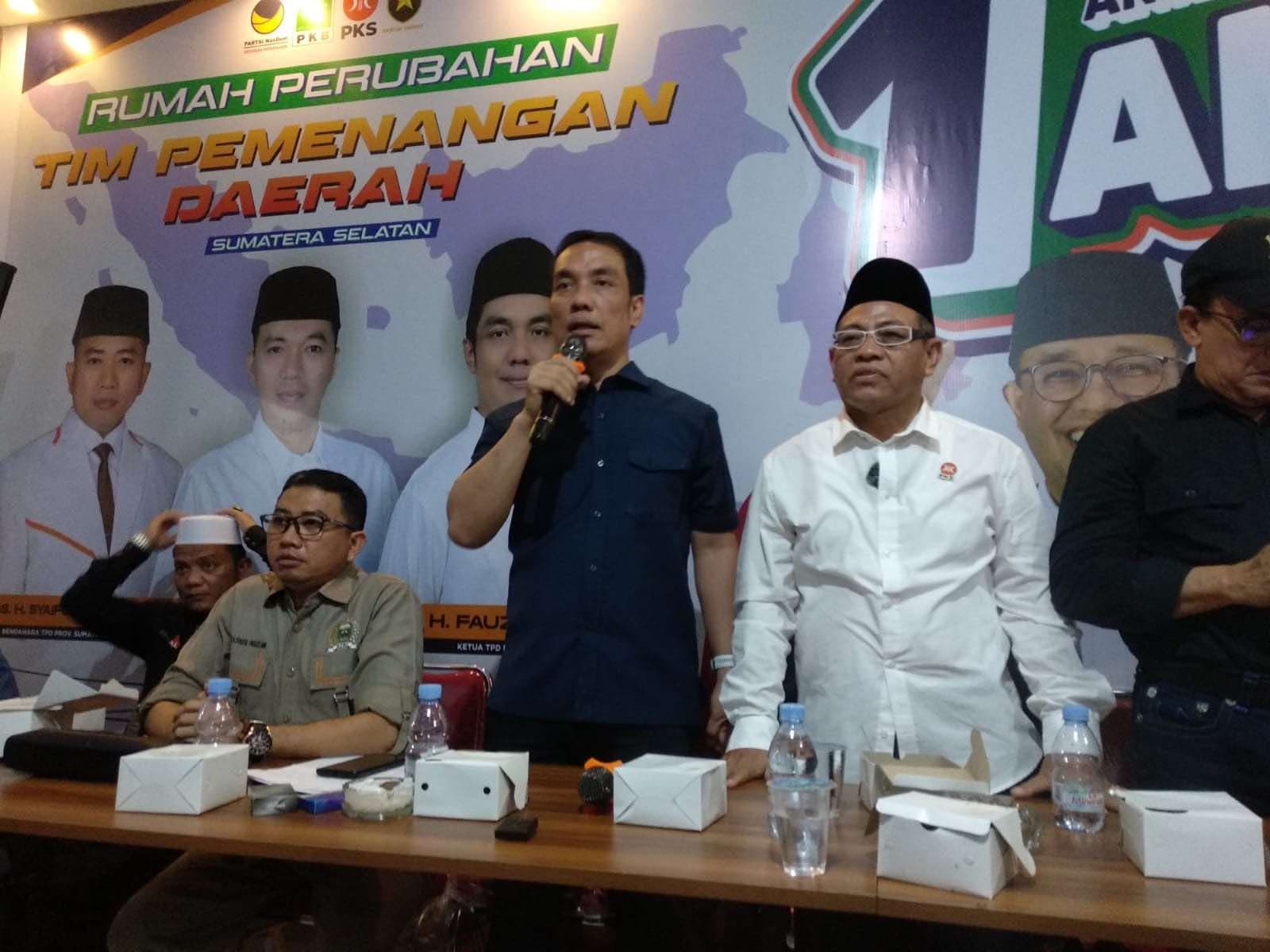 Terkait Hasil Quick Count, TPD AMIN Sumsel Ungkap Ini...