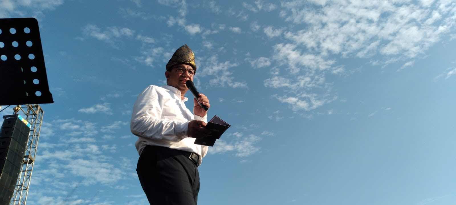 Anies Baswedan Dengarkan Keluh Kesah Warga Palembang