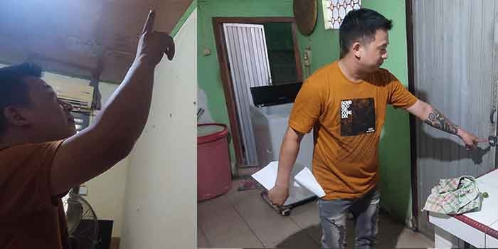 Terekam CCTV, Sebuah Rumah di Seberang Ulu I Palembang Dibobol Maling, Pelaku Manjat Melalui Plafon