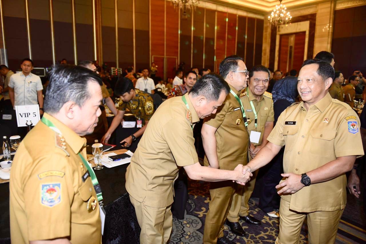 Pj Gubernur Agus Fatoni Hadiri Rakor HKBN 2024 dengan Mendagri Serta Kepala Badan Pangan Nasional