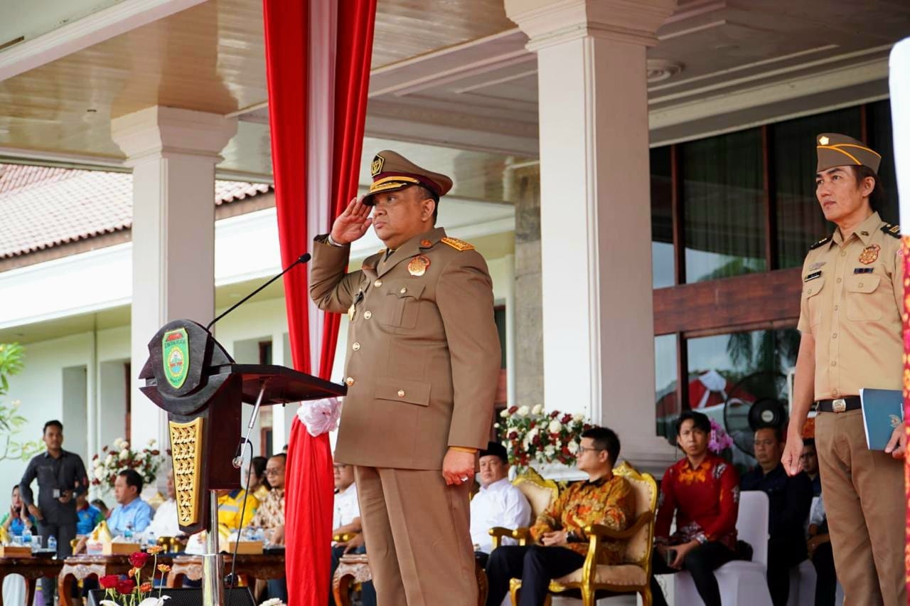 Dipimpin Wamen Ketenagakerjaan RI, Pemprov Sumsel Gelar Apel Bulanan K3 Nasional