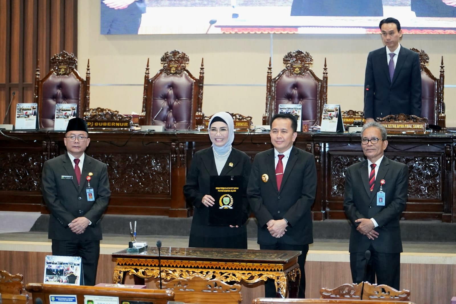 Pj Gubernur Sumsel Agus Fatoni Hadiri Rapat Paripurna Perubahan dan Penambahan Propemperda Tahun 2024