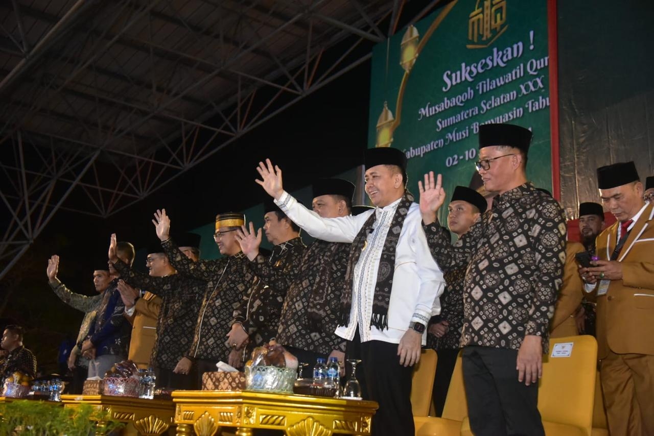 Pj Gubernur Sumatera Selatan Membuka MTQ XXX Tingkat Provinsi Sumsel di Musi Banyuasin