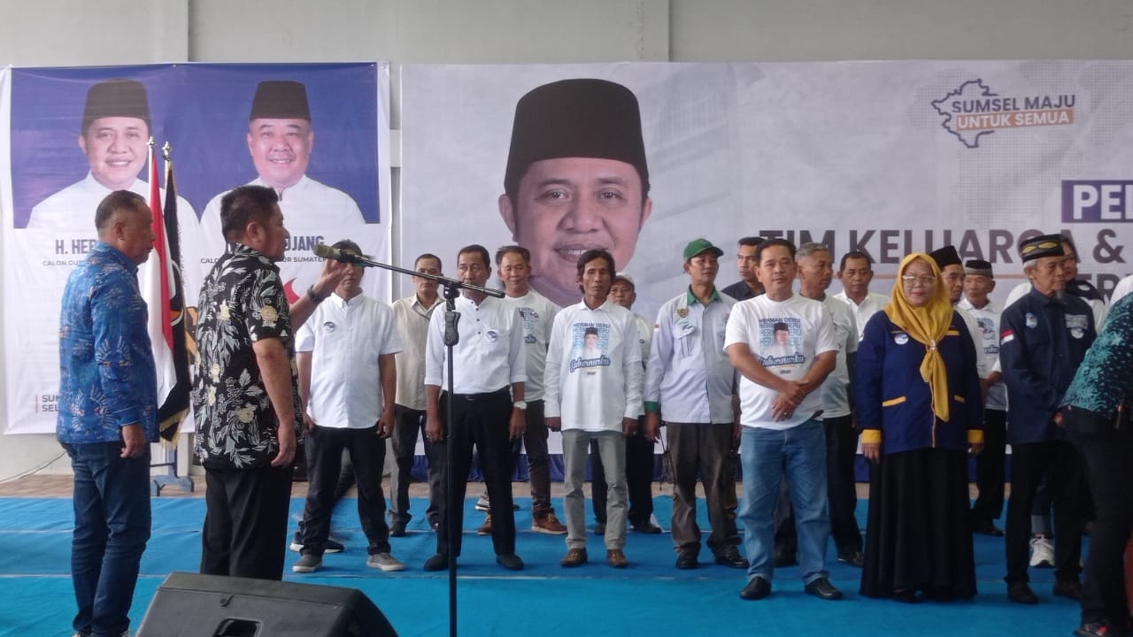 Herman Deru dan Cik Ujang Resmi Bentuk Tim Keluarga dan Relawan Pemenangan Pilgub Sumsel 2024