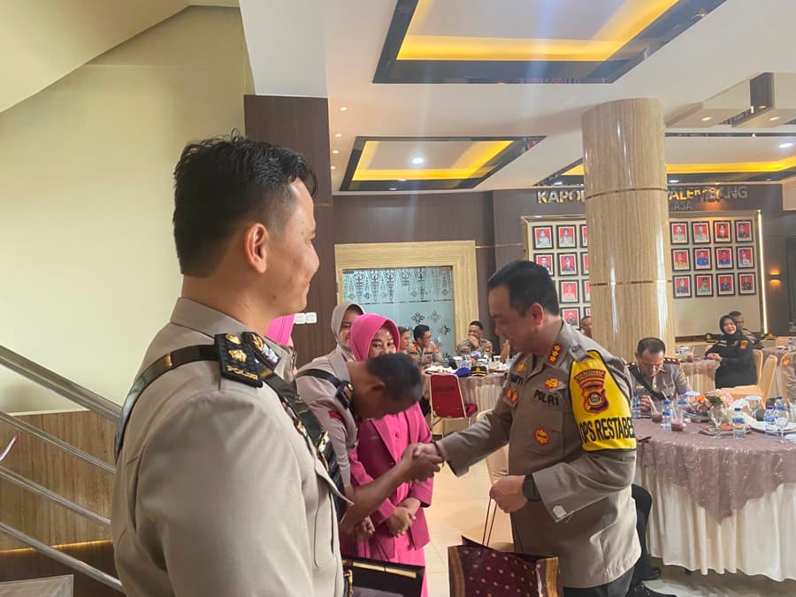 Kapolrestabes Palembang Pimpin Upacara Serah Terima Jabatan, Ini Daftarnya