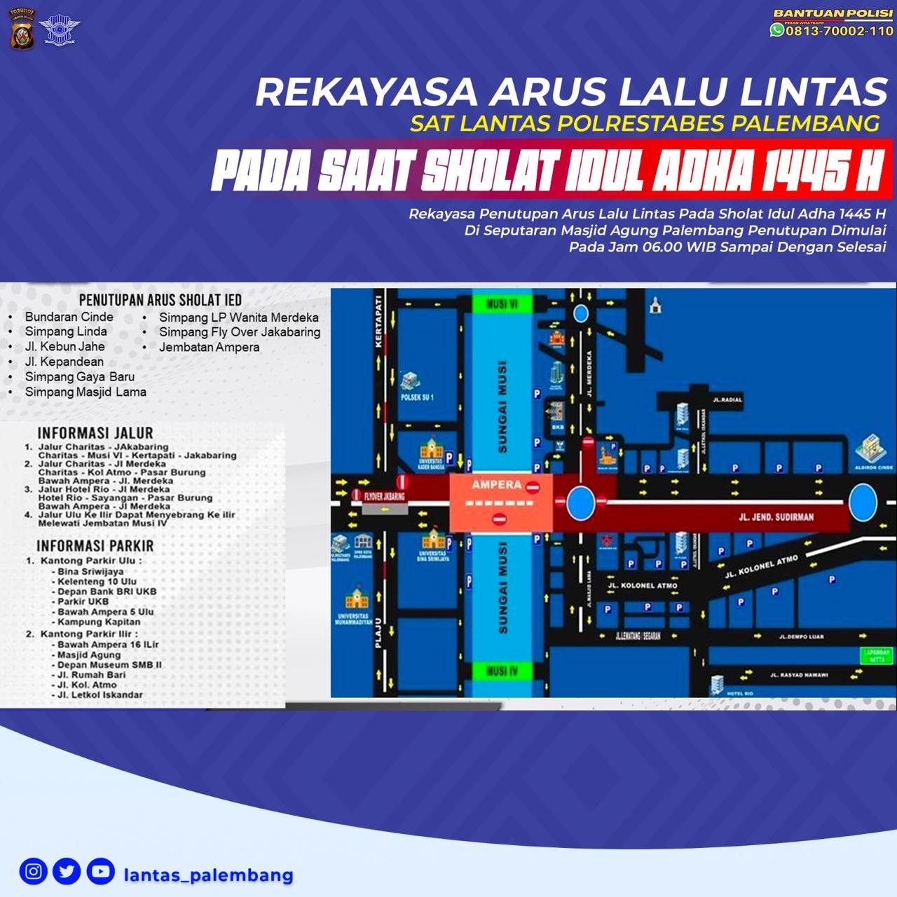 Jalan yang Ditutup Selama Malam Tahun Baru, ini Pengalihan Arus Lalu Lintas dan Kantong Parkir