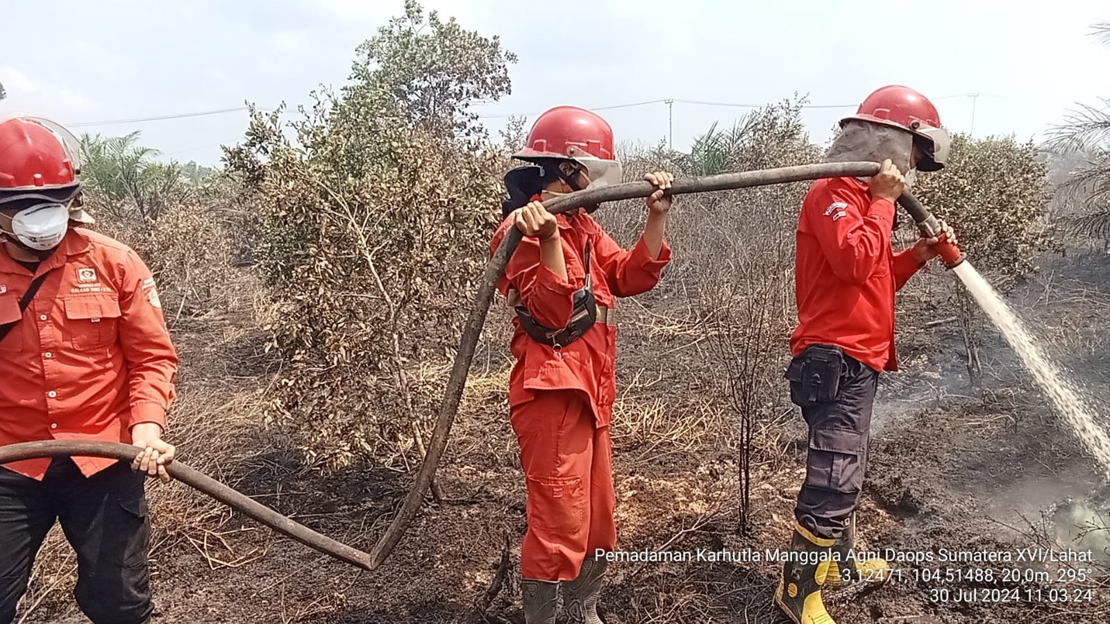 5 Hektare Lahan Gambut Terbakar di Muara Enim, Baru 0,75 Hektare Berhasil Dipadamkan