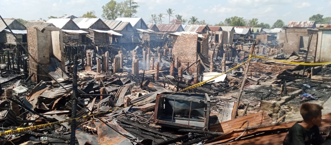 Kebakaran Hebat di Ogan Ilir, 29 Rumah Hangus, 131 Warga Kehilangan Tempat Tinggal
