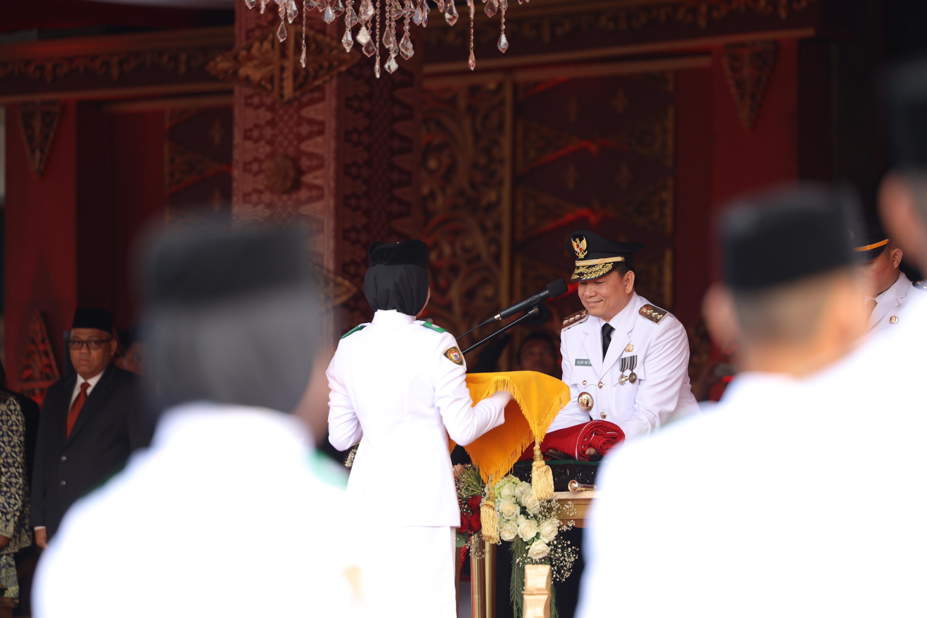 Pj Gubernur Sumsel Soroti Capaian dan Tantangan Menuju Indonesia Emas di HUT RI ke-79