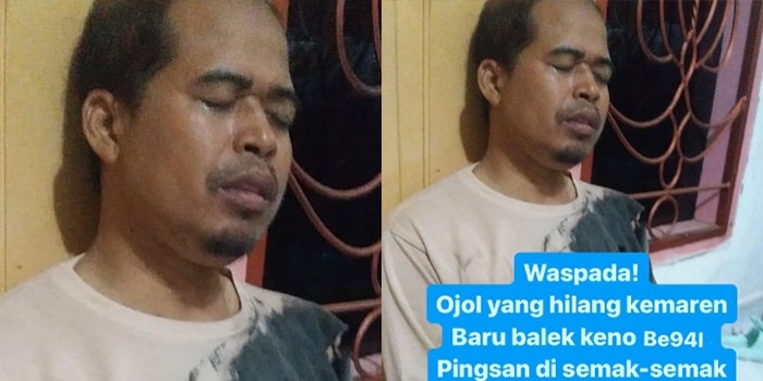 Ojol di Palembang Sempat Dikabarkan Hilang, Jadi Korban Begal Sempat Pingsan dan Pulang Jalan Kaki