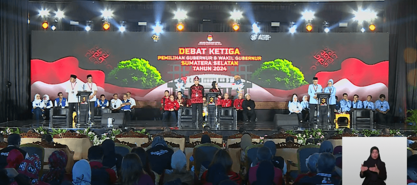 Debat Terakhir Pilgub Sumsel 2024, Tiga Paslon Ungkap Solusi untuk Masalah Utama di Sumsel