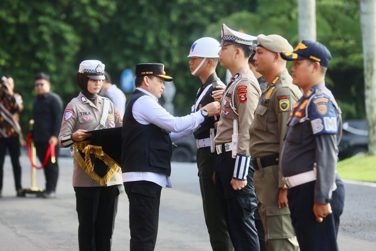 Pj Gubernur Sumsel Pimpin Apel Gelar Pasukan, Siapkan 141.605 Personel untuk Keamanan Nataru
