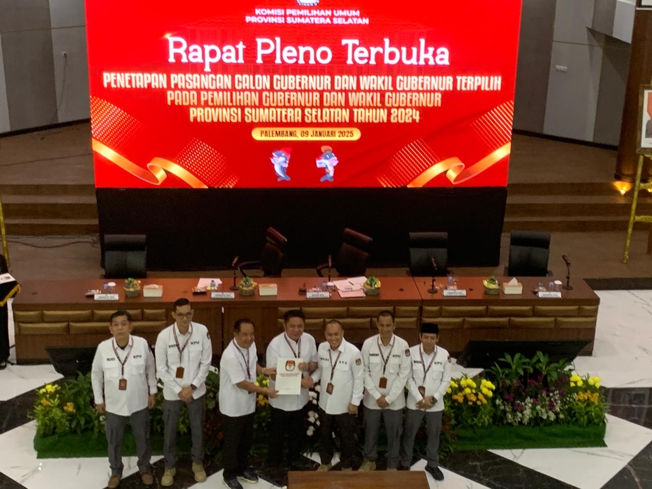 Herman Deru-Cik Ujang Resmi Ditetapkan Sebagai Gubernur dan Wakil Gubernur Sumsel 2025-2030
